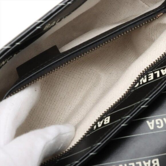 Gucci x Balenciaga GG Marmont Leather Chain Shoulder Bag – Black - Picture 7 of 9